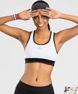 Kép 3/4 - Tommy Life női fitness szett fekete necc betétes