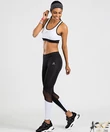 Kép 1/4 - Tommy Life női fitness szett fekete necc betétes