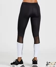 Kép 2/4 - Tommy Life női fitness szett fekete necc betétes
