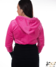 Kép 3/3 - Pihe puha rózsaszín kapucnis női pulóver