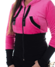 Kép 2/3 - Pihe puha rózsaszín kapucnis női pulóver