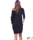 Kép 3/3 - Victoria moda fekete laza női ruha