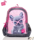 Kép 1/3 - Bulldog kutyusos iskolatáska 36 cm