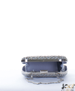 Ezüst láncos alkalmi női clutch táska Ezüst láncos alkalmi női clutch táska