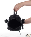 Kép 3/3 - Fekete női divat hátizsák 