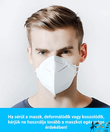 Arcmaszk négy rétegű többször használatos felnőtt KN95 FFP2 Arcmaszk négy rétegű többször használatos felnőtt KN95 FFP2