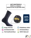 Kép 3/3 - Bonny Silver Diabetic ezüstszálas zokni fekete