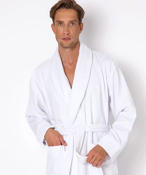 Frottír férfi köntös fehér
