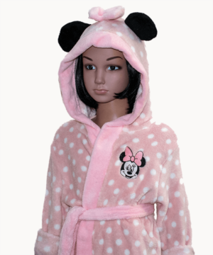 Disney Minnie kislány pihe puha wellsoft köntös füles kapucnival