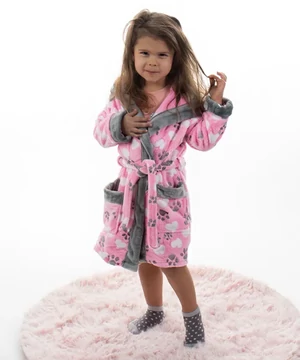 Tappancsos pihe puha wellsoft gyerek köntös rózsaszínű
