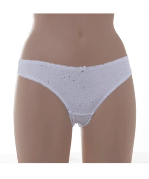 Lemila női fehér csipkés brazil bugyi