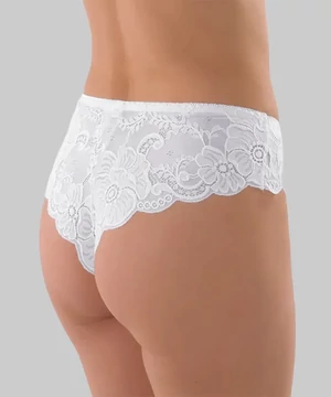 Lemila csipkés brazil bugyi fehér