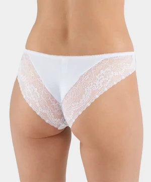 Lemila fehér csipkés női bugyi