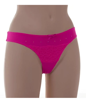 Lemila tanga magenta csipkés