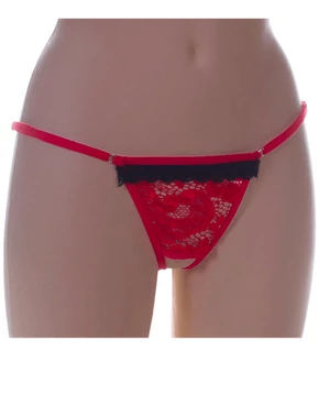 Flower alul nyitott spagettipántos női bugyi