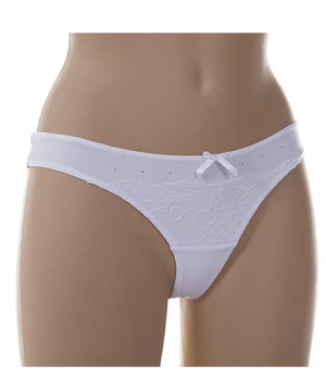 Lemila tanga fehér csipkés