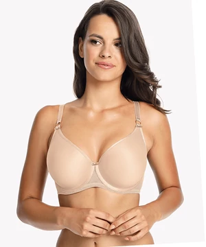 Nagyméretű Gaja szivacsos melltartó bézs C kosár