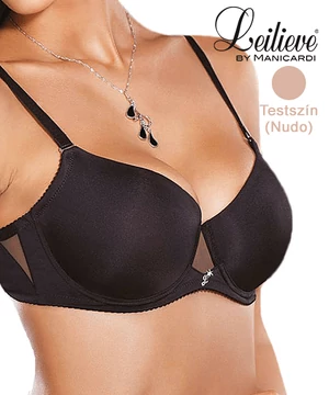Leilieve vékony szivacsos melltartó nude C kosár 6044