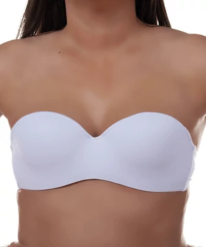 Lemila fehér pánt nélküli push up melltartó D