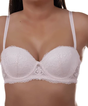 Lemila púder csipkés balconette melltartó B