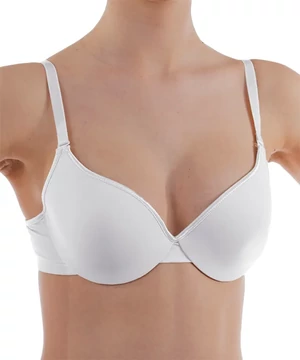 Nagyméretű Lemila szivacsos melltartó fehér D kosaras