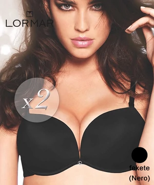 Lormar dupla push up melltartó fekete Double B kosár