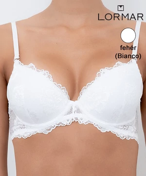 Lormar Prestige gél push up melltartó fehér C kosár