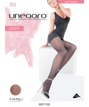  Lineaoro csillogós mikronecc harisnyanadrág Queen 30 den