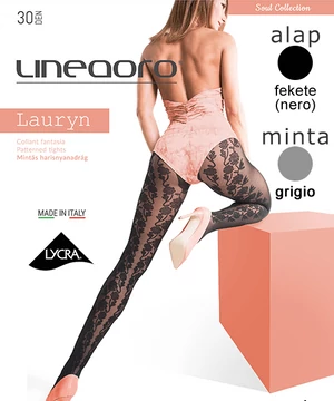 Lineaoro mintás harisnyanadrág szürke 30d Lauryn