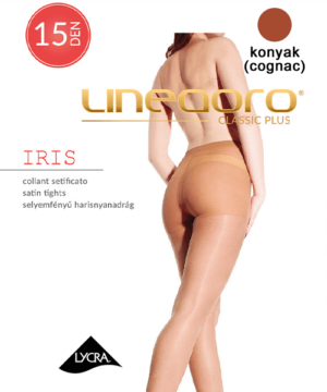 Lineaoro selyemfényű női harisnyanadrág cognac 15 den Iris