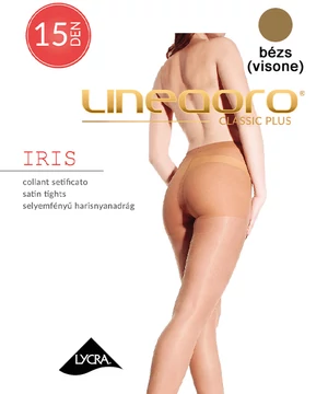 Lineaoro selyemfényű női harisnyanadrág visone 15 den Iris