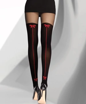 Livco combfix hatású fekete harisnya Amita 40 den