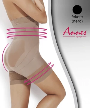 Annes alakformáló short fekete Super Slim 140den