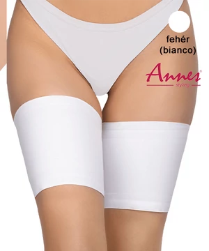 Annes szatén combvédő pánt fehér