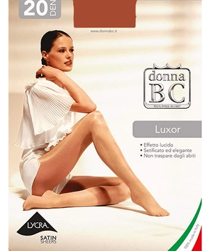 Fényes női harisnya Donna Bc Luxor 20den cognac