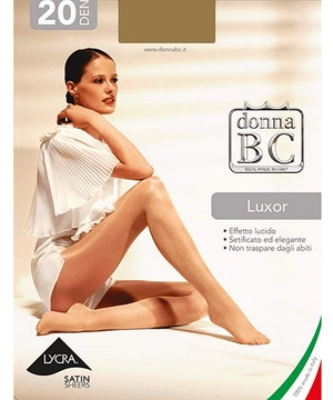 Fényes női harisnya Donna Bc Luxor 20den visone
