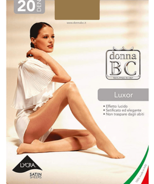 Nagyméretű fényes női harisnya Donna Bc Luxor 20den visone
