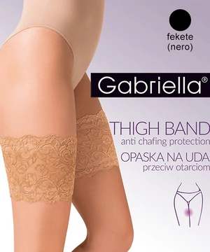 Gabriella fekete combvédő csipke