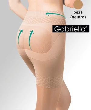 Gabriella nagyméretű fenékemelő harisnya bézs Push up 20Den