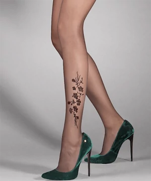 Gabriella mintás harisnya fekete Jasmine