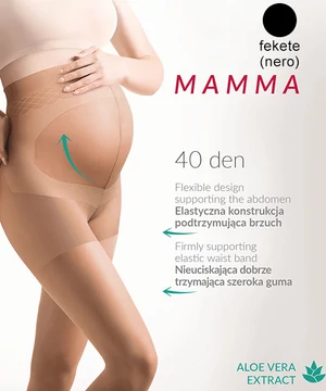 Gabriella kismama harisnyanadrág Mamma 40 den fekete