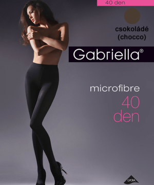 Gabriella kissé átlátszó mikrofibra harisnyanadrág csokoládé 40den 