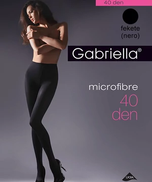 Gabriella nagyméretű közepesen vastag fekete harisnyanadrág 40den