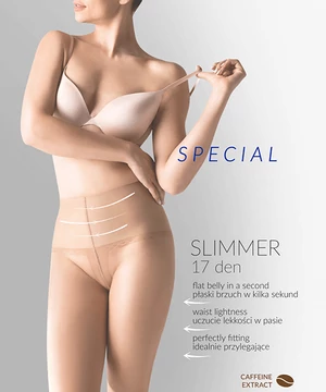 Gabriella koffeines alakformáló testszínű harisnya Slimmer 17 den