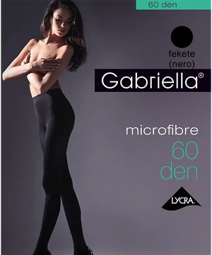 Gabriella nagyméretű harisnya microfibre fekete 60 den