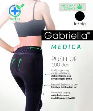 Gabriella  Push up fenékemelő harisnya fekete 100 den