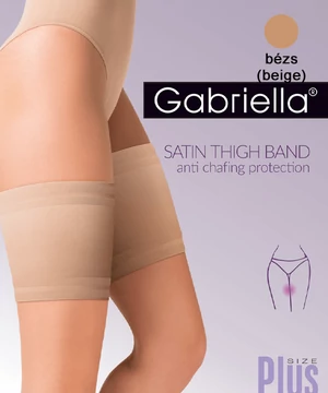 Gabriella bézs szatén combvédő