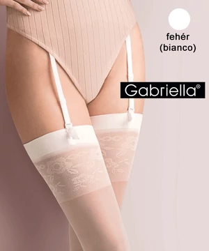 Gabriella fehér combfix harisnyatartóhoz Vanessa