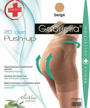 Gabriella fenékemelő harisnya bézs Push up 20Den