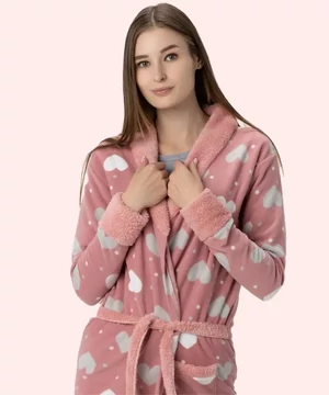 2 részes polár pizsama és köntös szett